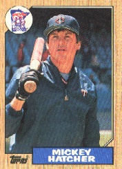 1987 Topps Baseball Cards      504     Mickey Hatcher